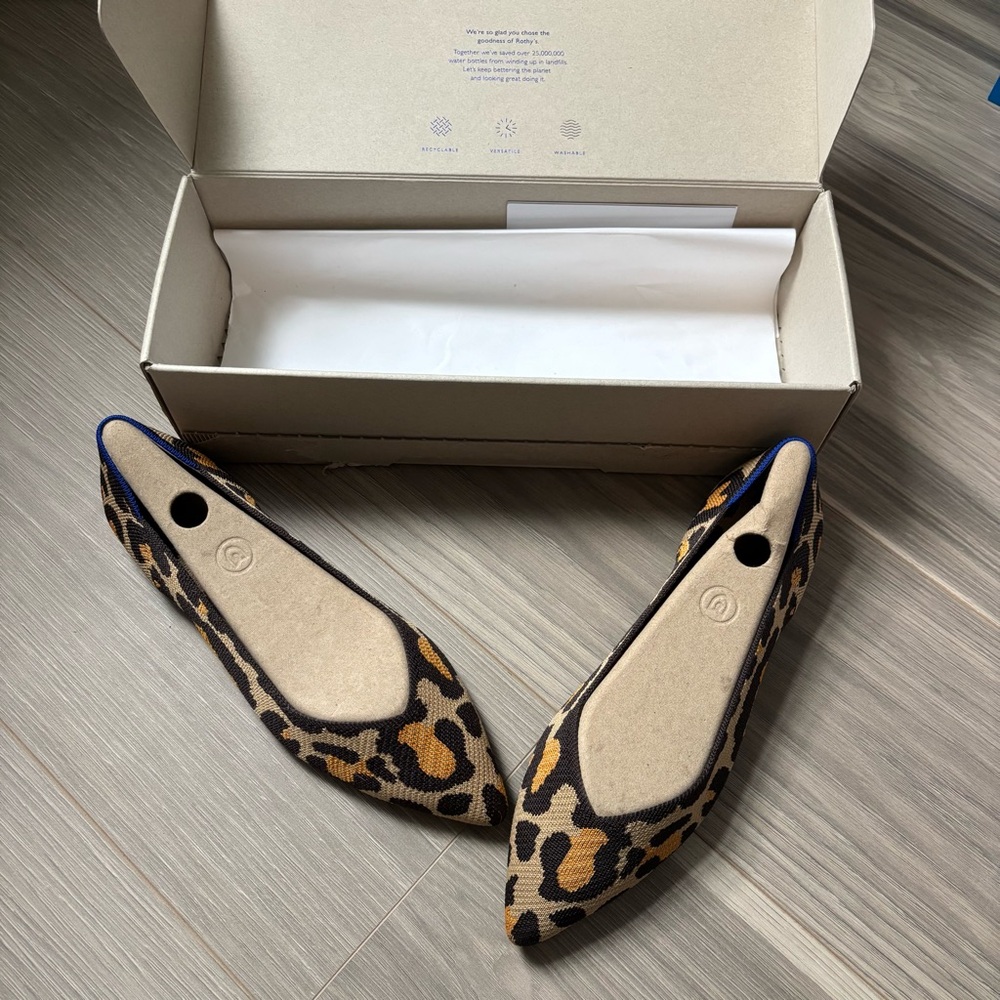 Rothys Leopard Flats